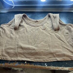 American Eagle Outfitters Tan Crop Top